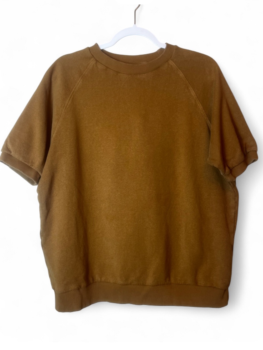 JUNGMAVEN Short Sleeve Hemp Blend Raglan Sherpa Sweatshirt Size M